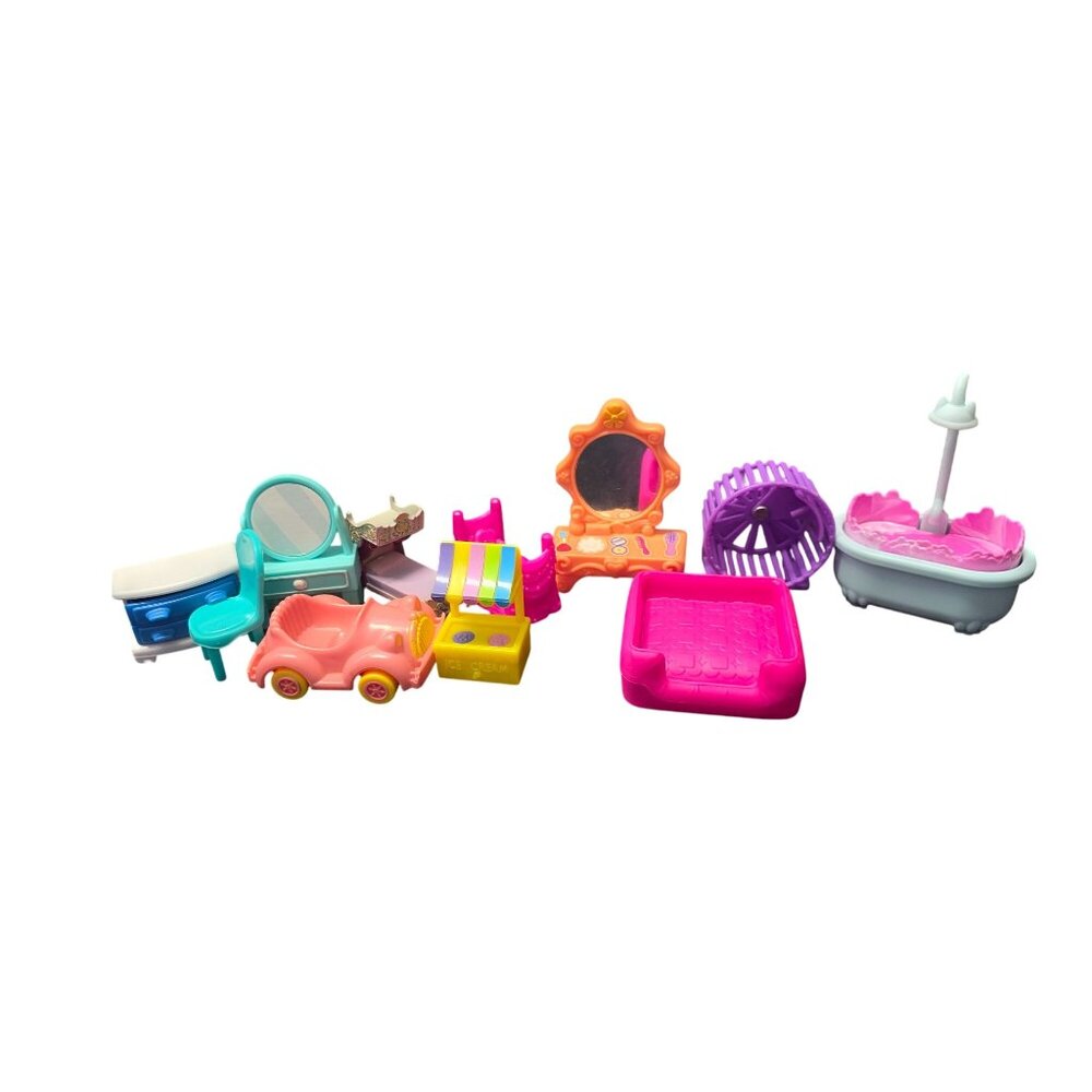 Small Sized Doll House Furniture Lot Bundle